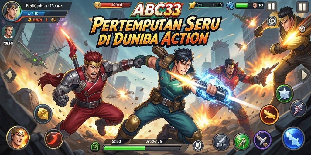 Antarmuka permainan ABC33 yang menarik dan penuh aksi.