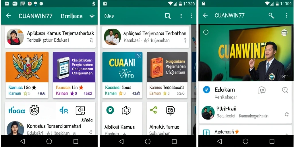 Tampilan antarmuka CUANWIN77 yang user-friendly dan fungsional.