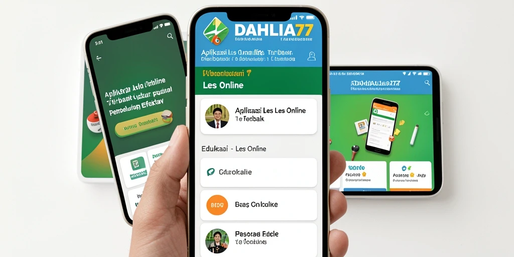 Antarmuka DAHLIA77 menampilkan materi pelajaran interaktif dan mudah diakses.