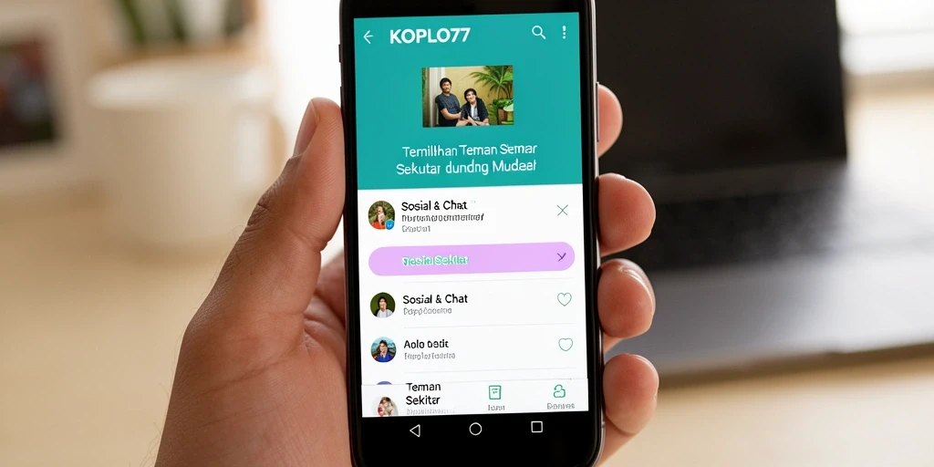 Tampilan antarmuka pengguna KOPLO77 yang ramah dan modern.