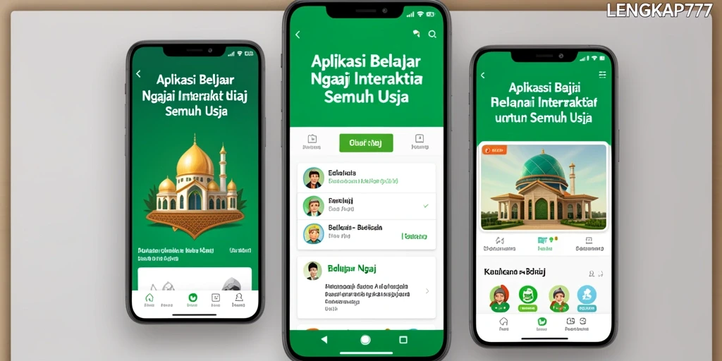 Antarmuka aplikasi LENGKAP777 yang menarik dan interaktif.