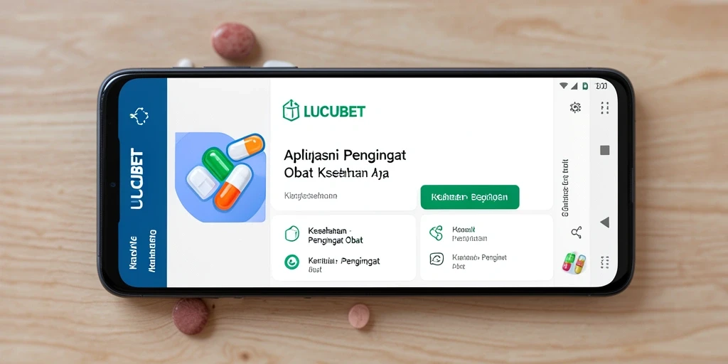 Antarmuka pengguna LUCUBET yang menarik dan fungsional untuk Pengingat Obat.