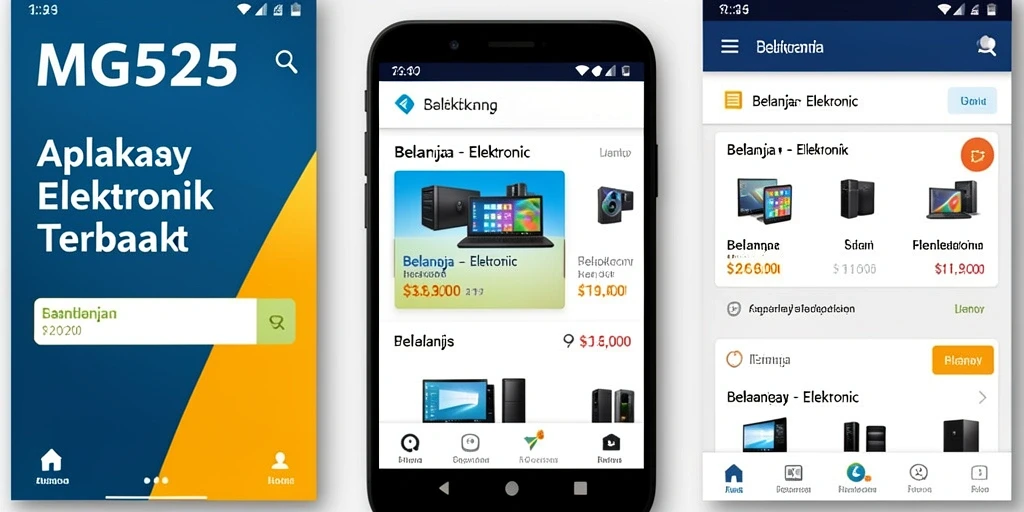 Antarmuka aplikasi MG525 yang intuitif dan fungsional.