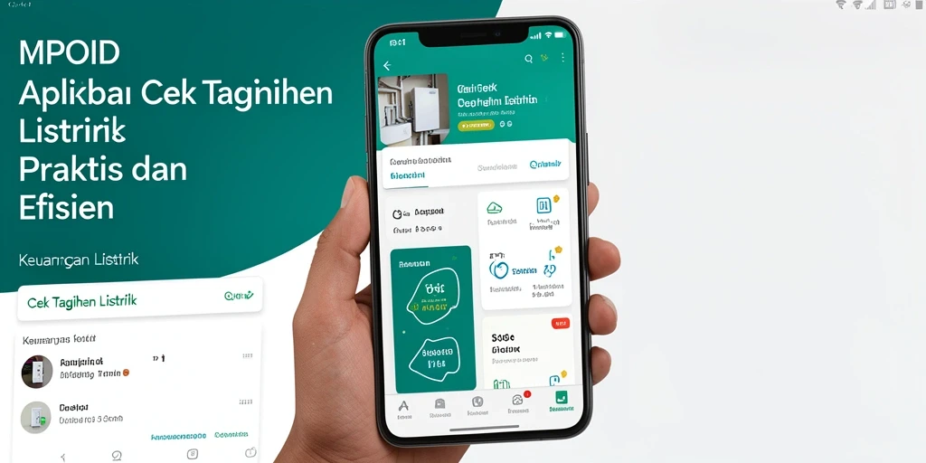 Antarmuka pengguna MPOID untuk cek tagihan listrik yang praktis.