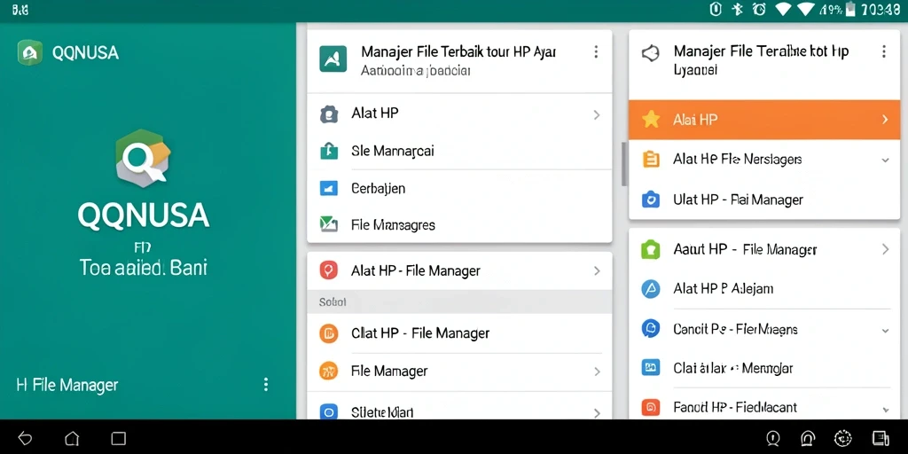 Antarmuka QQNUSA menampilkan fungsi File Manager yang modern dan efisien.