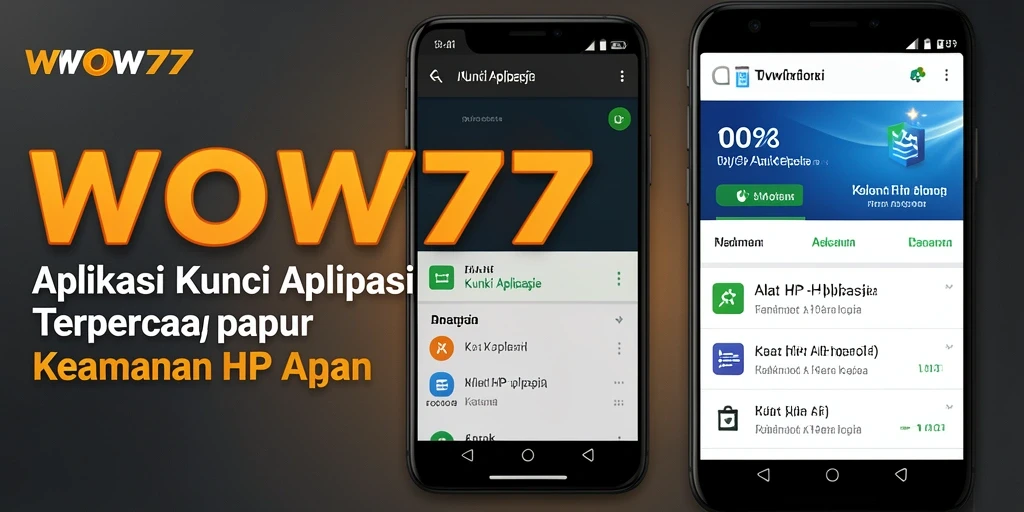 Antarmuka aplikasi WOW77 yang sederhana dan efektif untuk keamanan aplikasi.